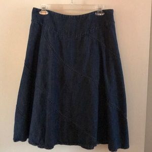 Denim A line Skirt